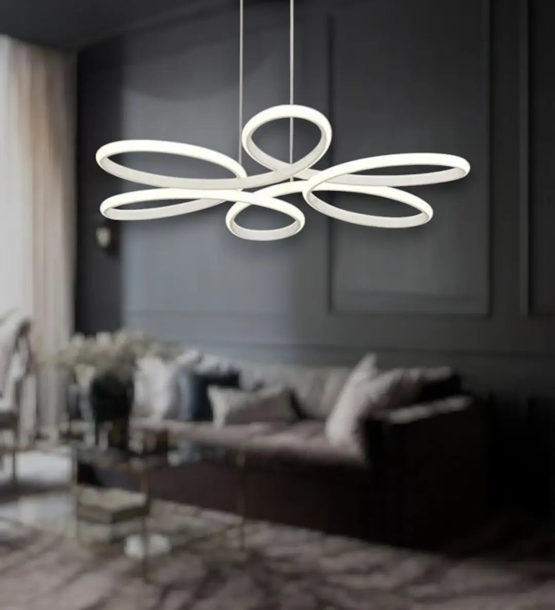 Nipul Modern Sarkıt Avize Beyaz Power Led BEYAZ IŞIK