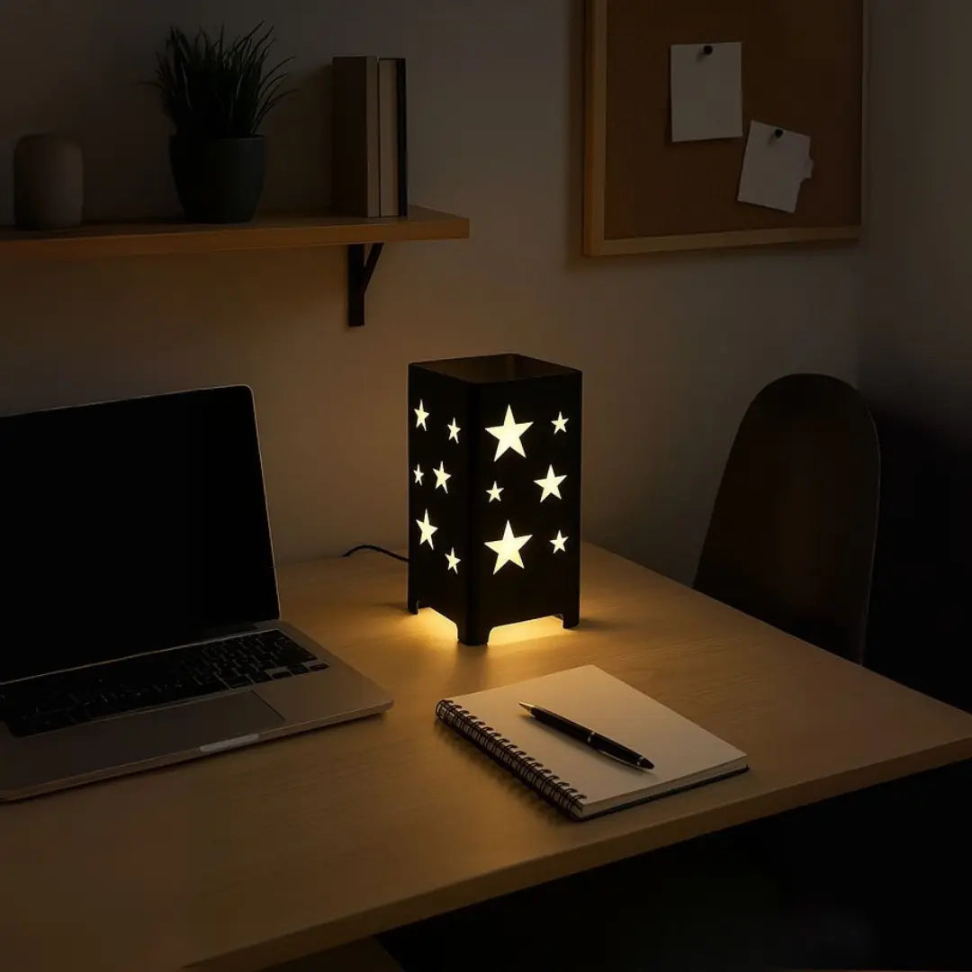Yıldız LED Işıklı Masa Lambası  Dekoratif Gece Lambası