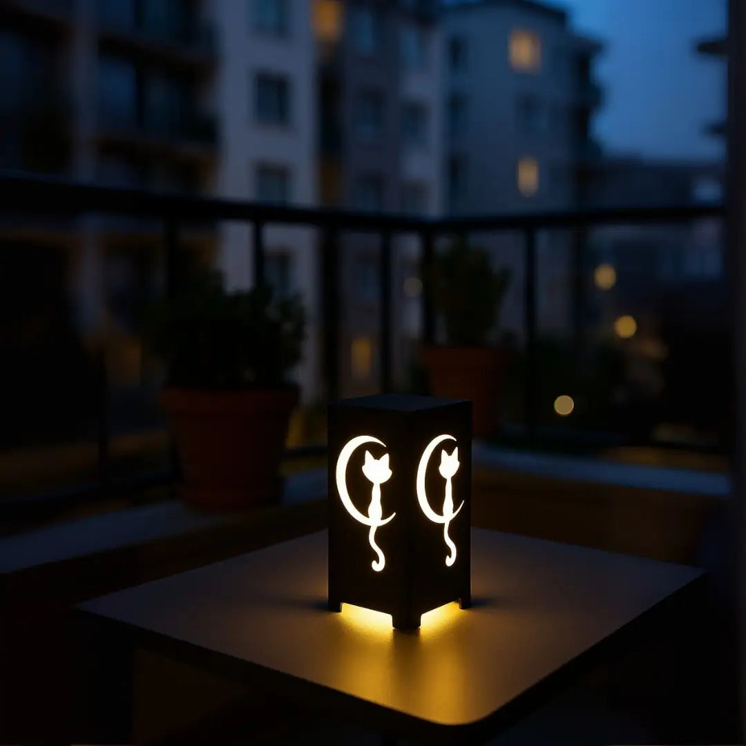 Cat LED Işıklı Masa Lambası  Dekoratif Gece Lambası