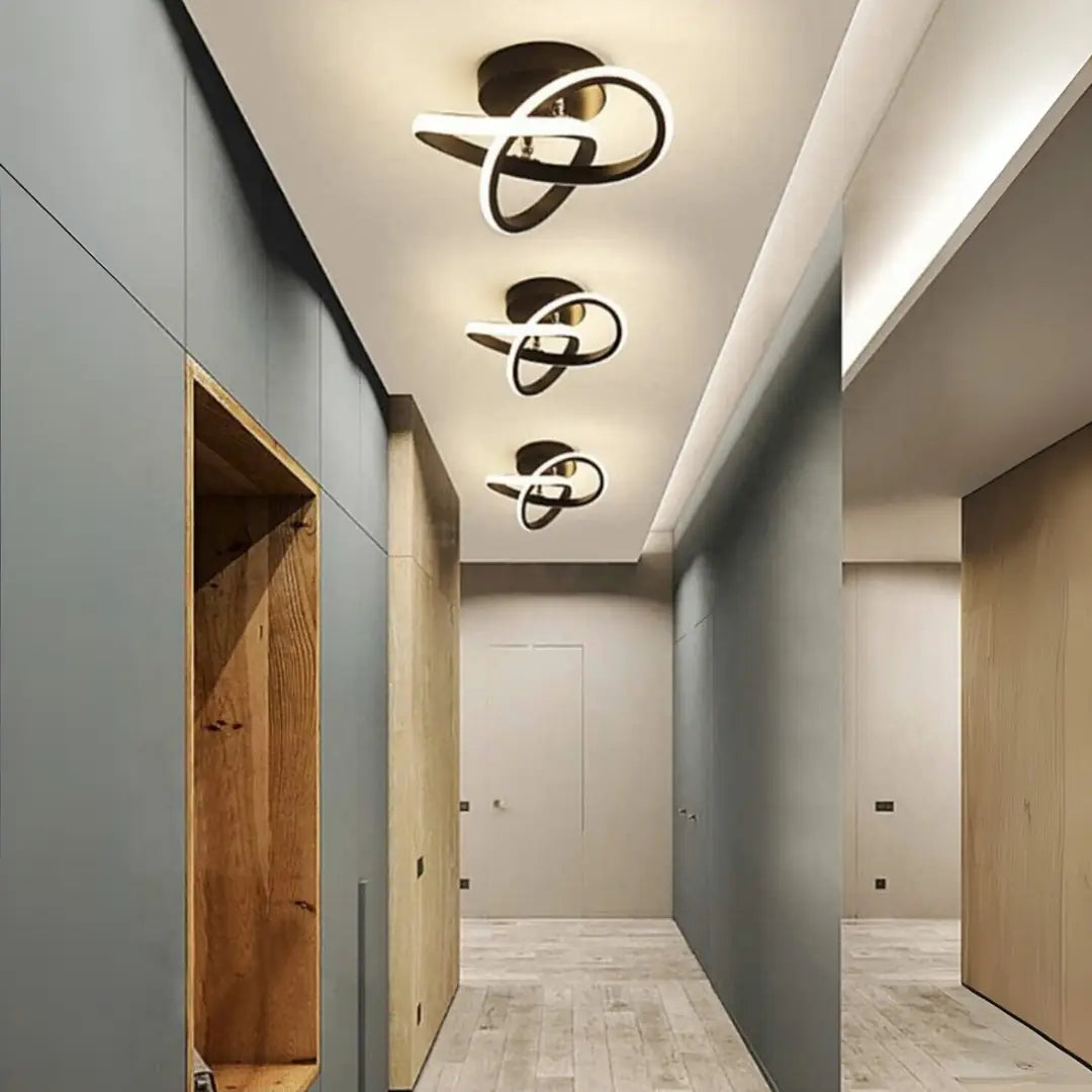Elegance Modern Plafonyer Power LED Avize SİYAH KASA - GÜN IŞIĞI