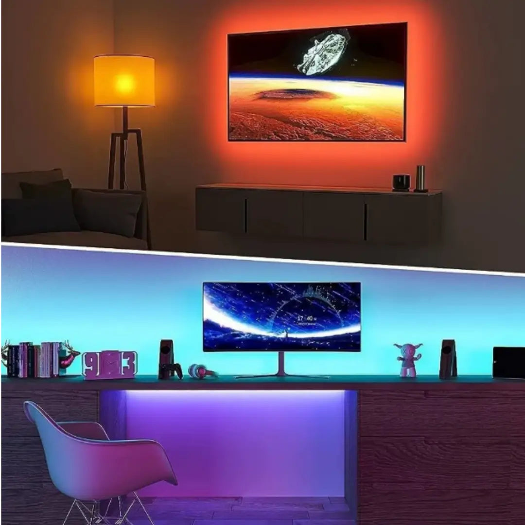 SESE DUYARLI RGB ŞERİT LED  KUMANDALI  ( ÖLÇÜ SEÇENEĞİ )