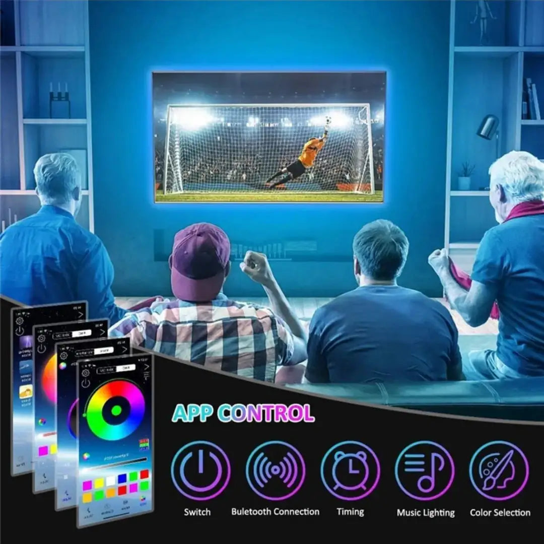 MOBİL TELEFON  KONTROL ŞERİT LED  RGB ( ÖLÇÜ SEÇENEĞİ )