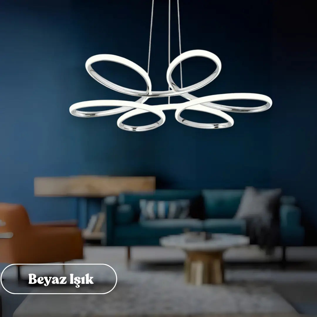 Nipul Modern Sarkıt Avize Beyaz Power Led BEYAZ IŞIK