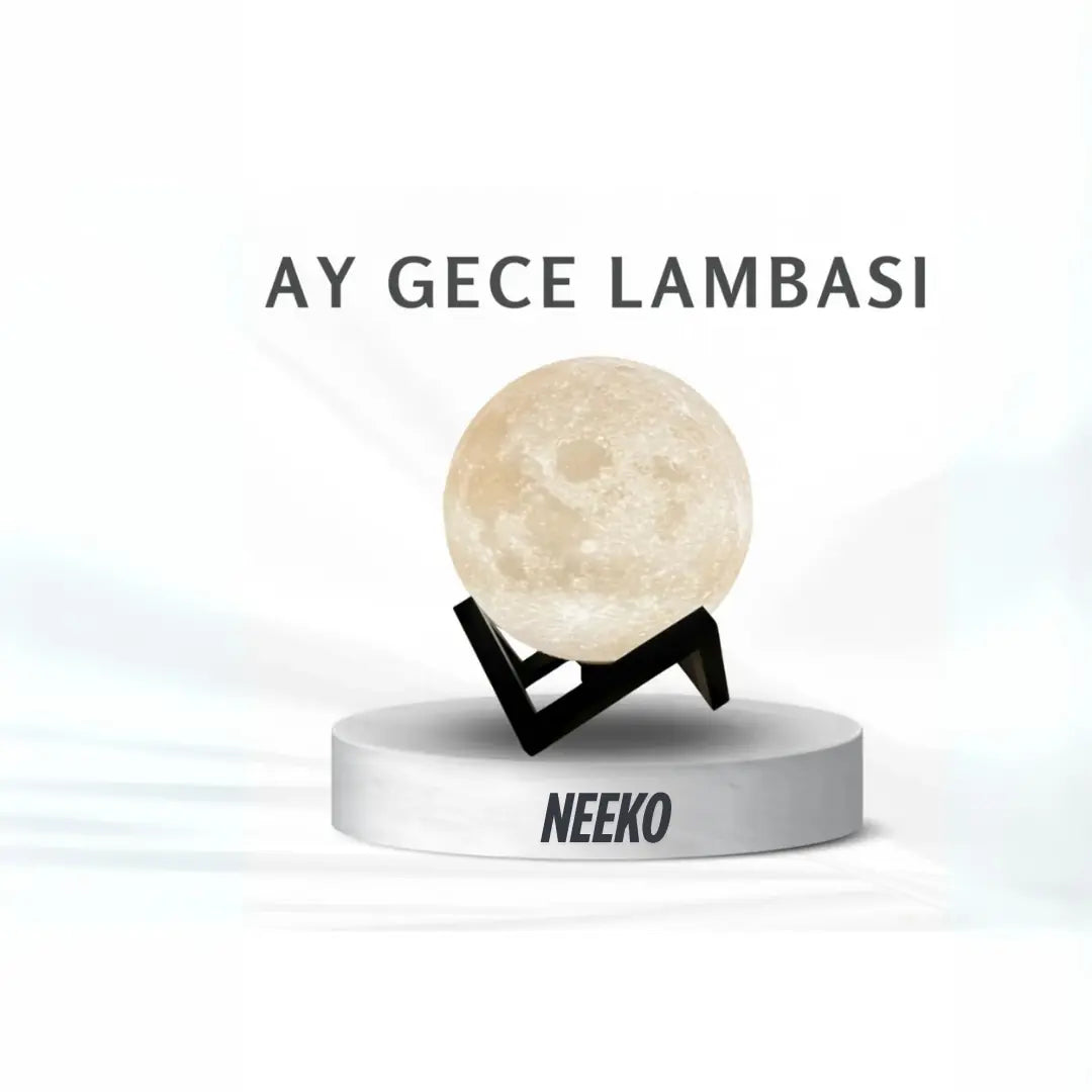 Ay Gece Lambası – 3D Baskı LED Aydınlatmalı Ay Tasarımı
