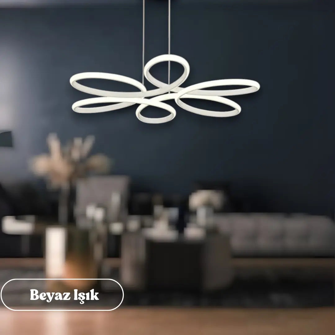 Nipul Modern Sarkıt Avize Beyaz Power Led BEYAZ IŞIK