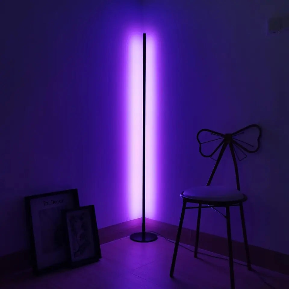 Sondra Sese ve Müziğe Duyarlı RGB LED Lambader – Kumandalı, 8 Renk, 4 Ritim Modu 120 Cm