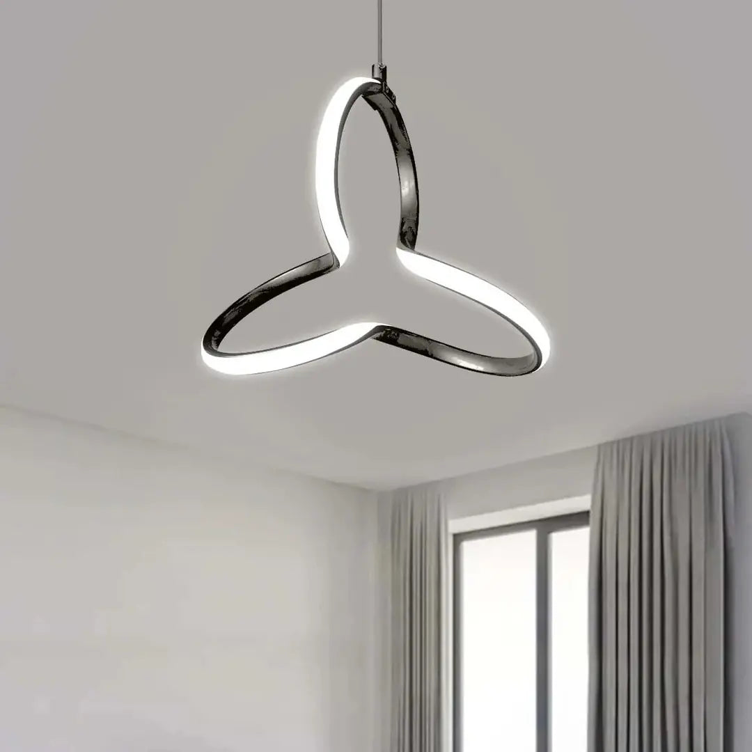 Clover Tekli Sarkıt  Power Led Ultra SİYAH KASA - BEYAZ IŞIK