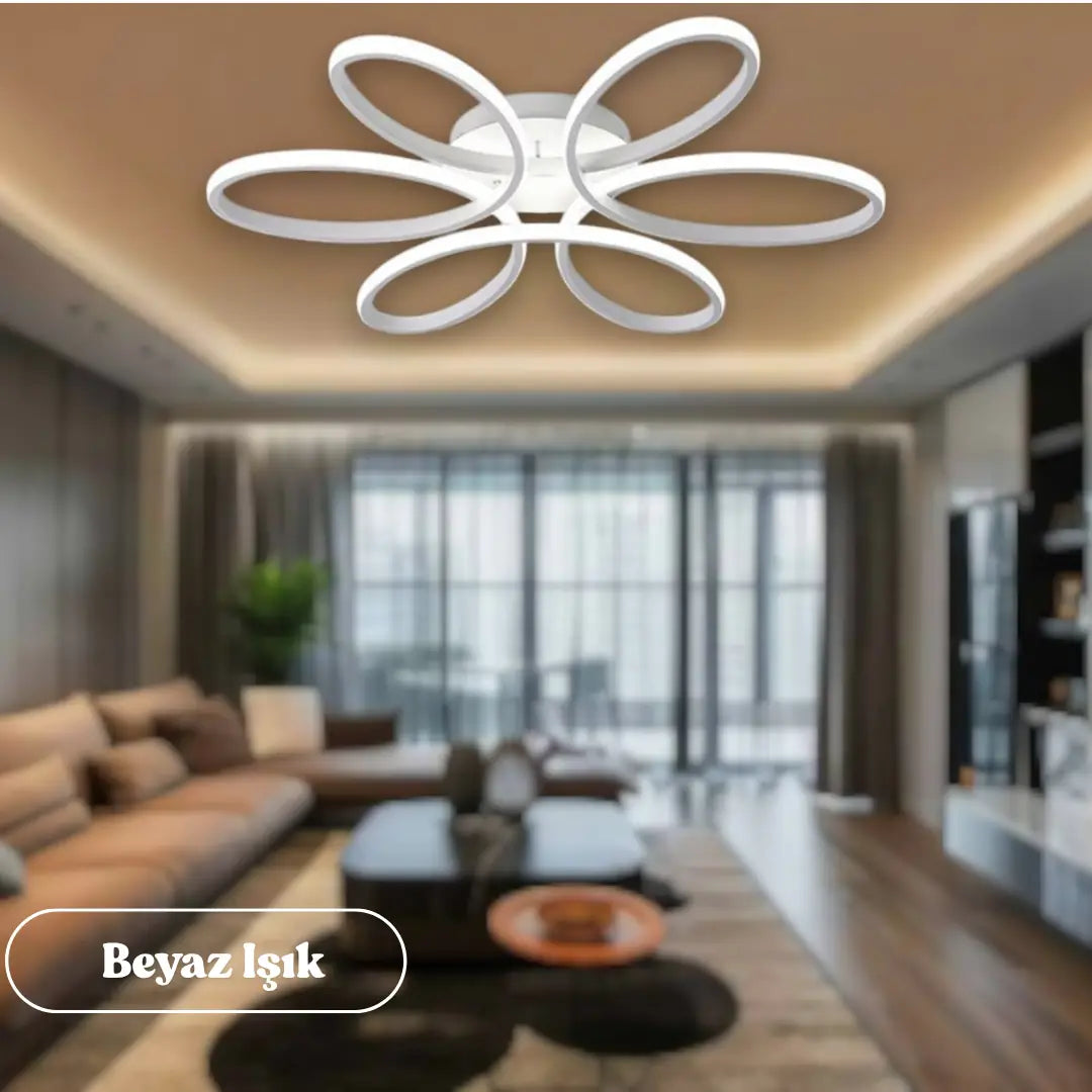 Linup Modern Plafonyer Tavana Sıfır Power LED Avize Beyaz Işık