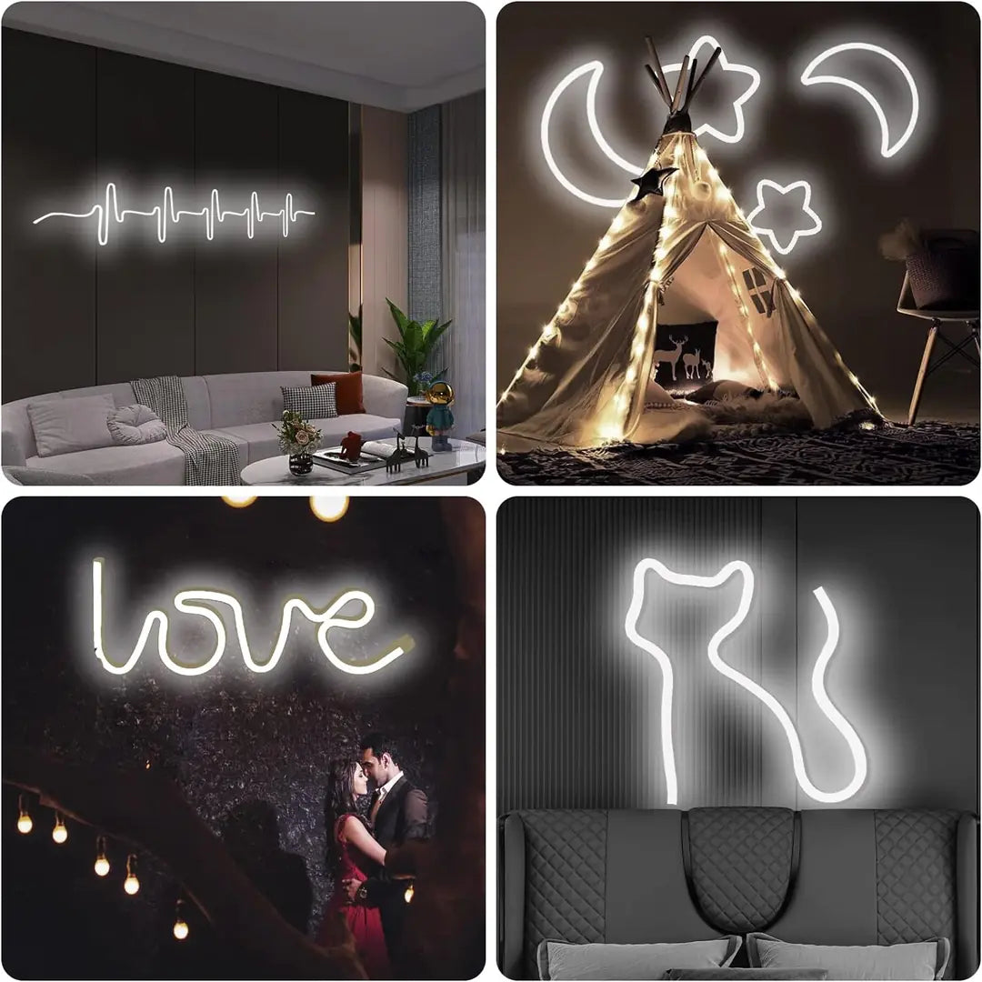 Rayza Neon Esnek Şerit Led Tak Çalıştır Kumandalı - Dimmer-Beyaz (ÖLÇÜ SEÇENEĞİ)