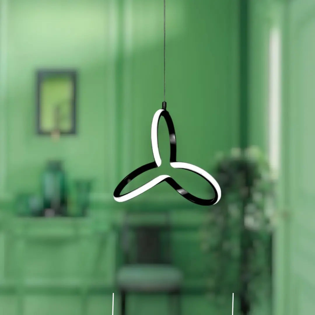 Clover Tekli Sarkıt  Power Led Ultra SİYAH KASA - BEYAZ IŞIK