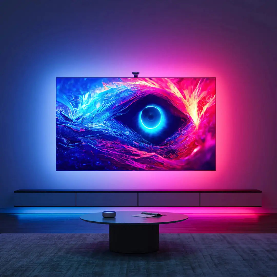 Glow T1 TV Ambiyans Şerit LED | Sese Duyarlı, Kumanda ve Telefon Kontrollü 60 - 65 INCH