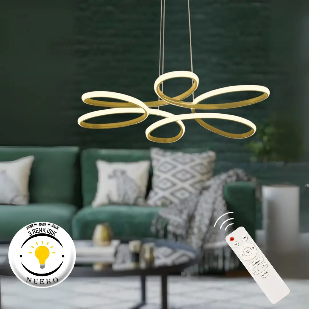 Nipul Modern Sarkıt Ultra Power Led 3 RENK - KUMANDALI