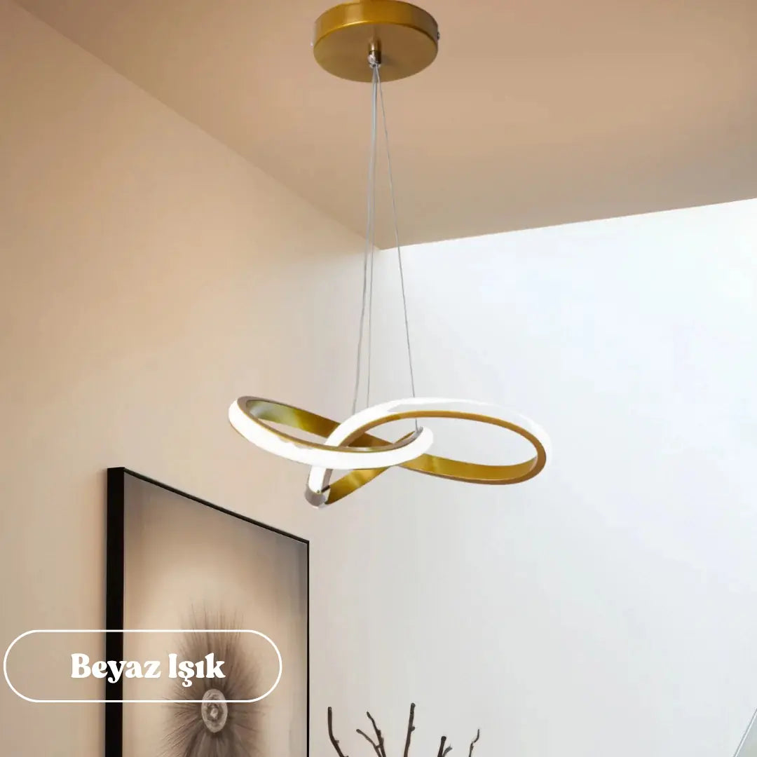 Bonna Modern Sarkıt Power LED Avize Beyaz Işık - Eskitme Kasa