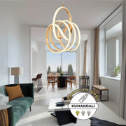 VALENCİA  Kumandalı 3 Renk Dimmerli LED Sarkıt Avize – Modern Gold Kaplama