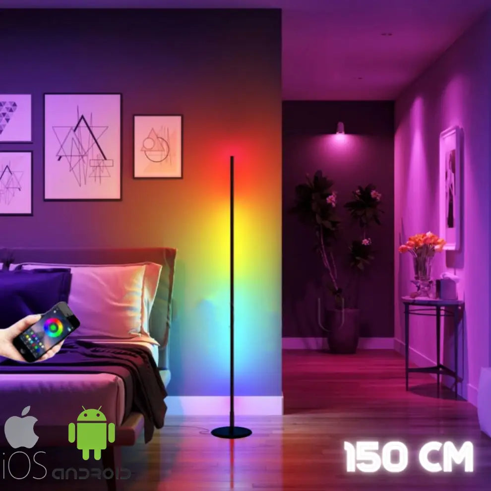 Glow Akıllı Lambader 148 Modlu, Sese Duyarlı, Telefon ve Kumandalı ARGB LED Lamba