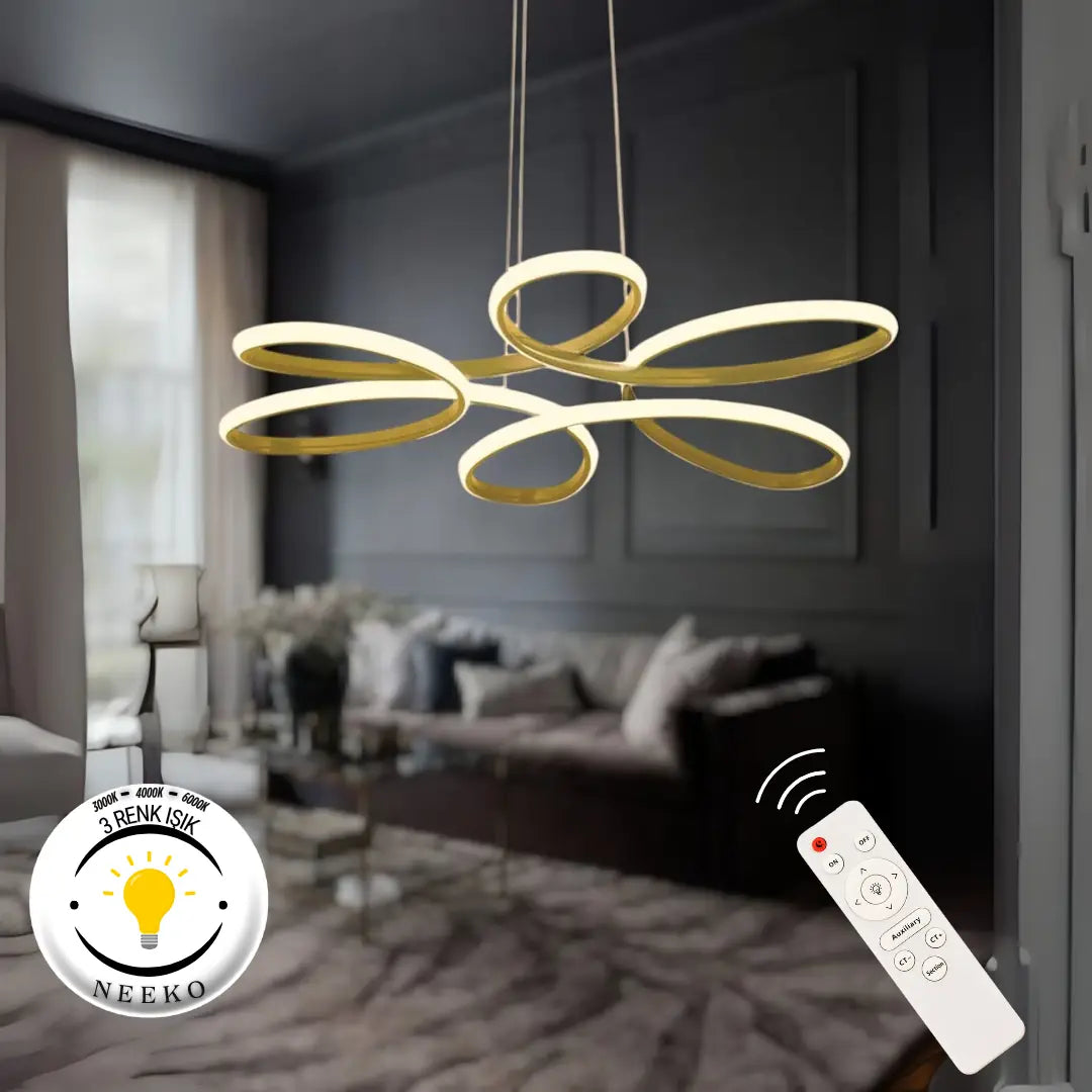 Nipul Modern Sarkıt Ultra Power Led 3 RENK - KUMANDALI