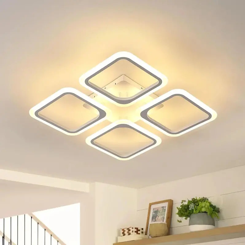 Toya 4'lü Beyaz Plafonyer Ultra Günışığı Ledli Avize