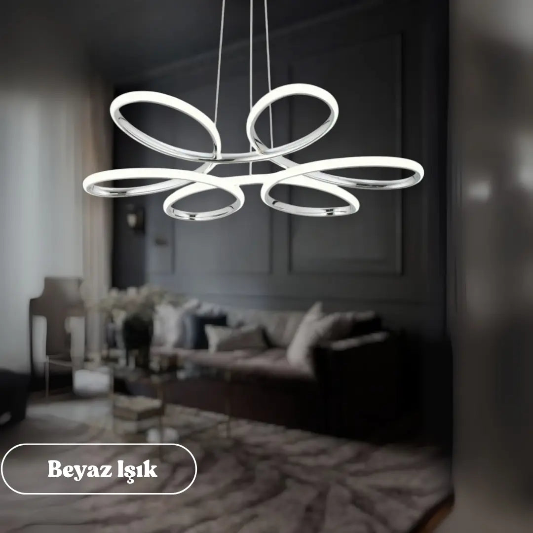 Nipul Modern Sarkıt Avize Beyaz Power Led BEYAZ IŞIK
