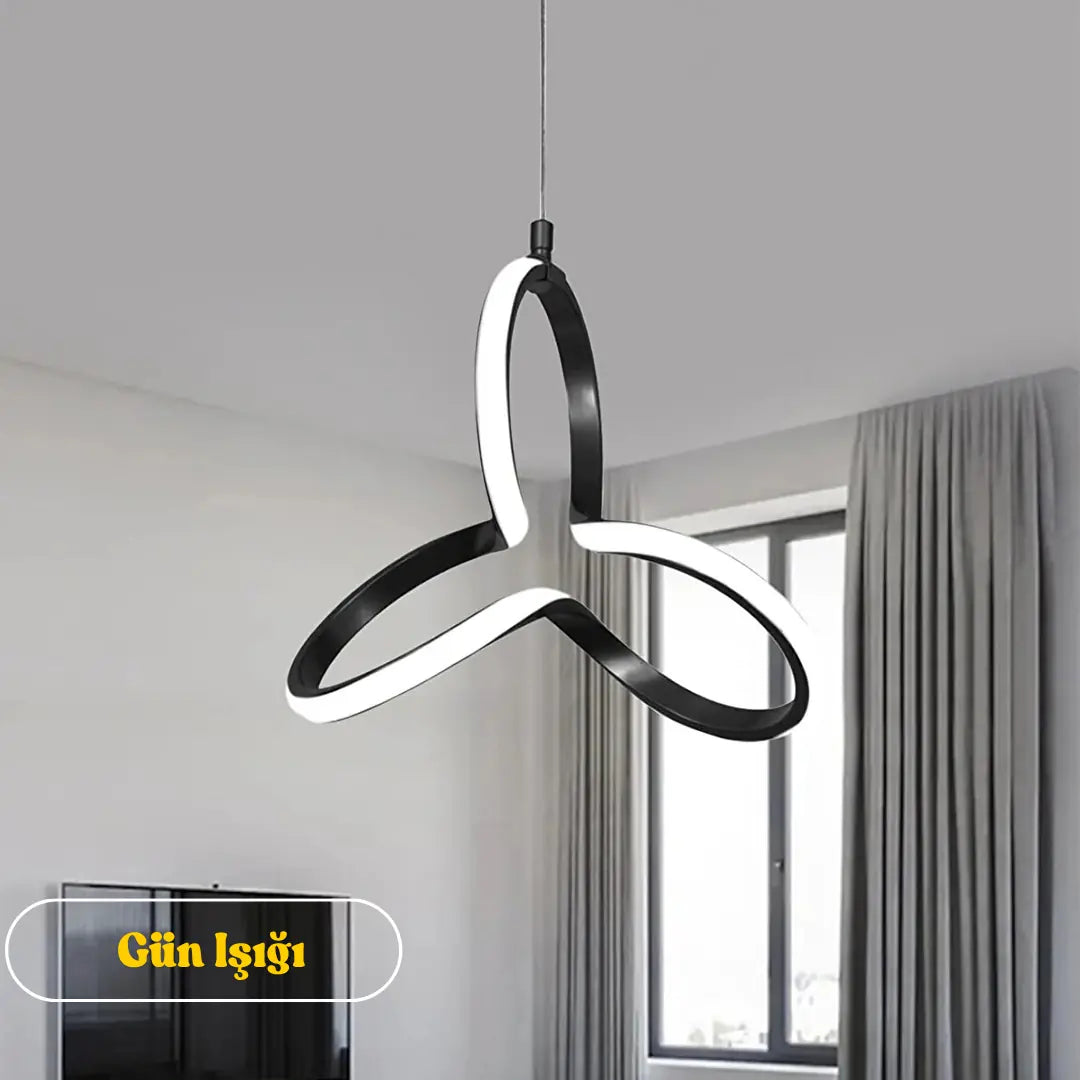 Clover Tekli Sarkıt  Power Led Ultra Beyaz SİYAH KASA - GÜN IŞIĞI