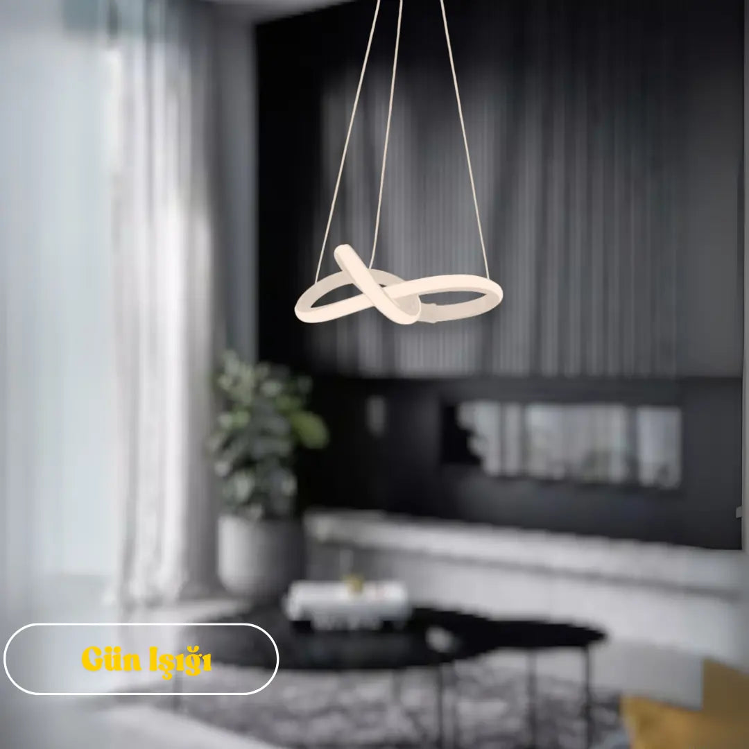 Modern Bonna Tekli Beyaz Sarkıt LED Gün Işığı  Power Ledli BEYAZ KASA  - GÜN IŞIĞI