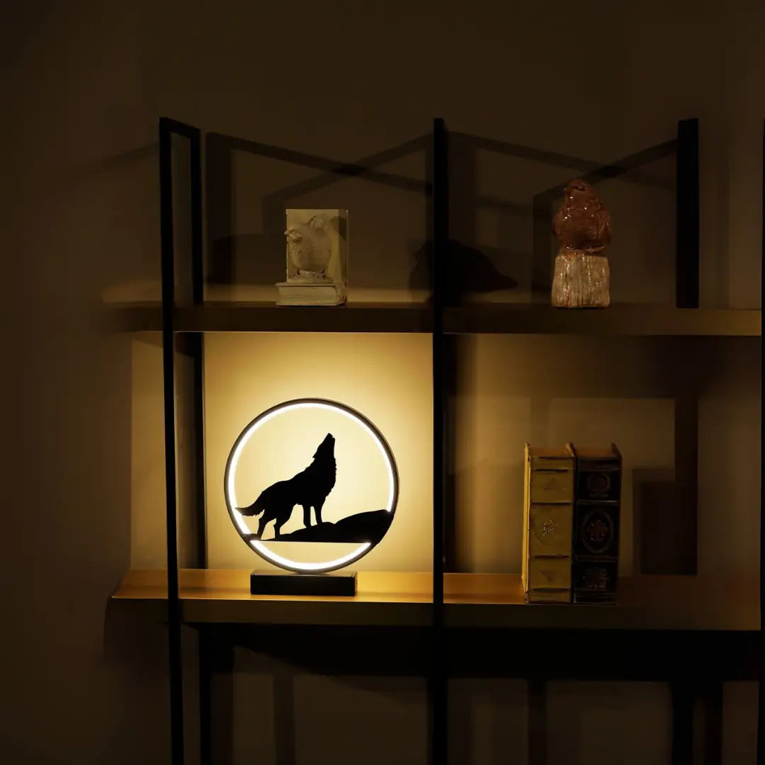 Kurt LED Işıklı Masa Lambası  Dekoratif Gece Lambası