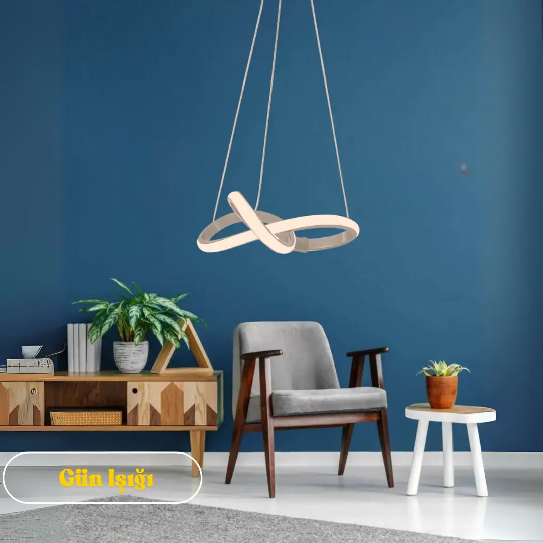 Modern Bonna Tekli GRİ Sarkıt LED GÜN IŞIĞI Power Ledli GRİ KASA - GÜN IŞIĞI